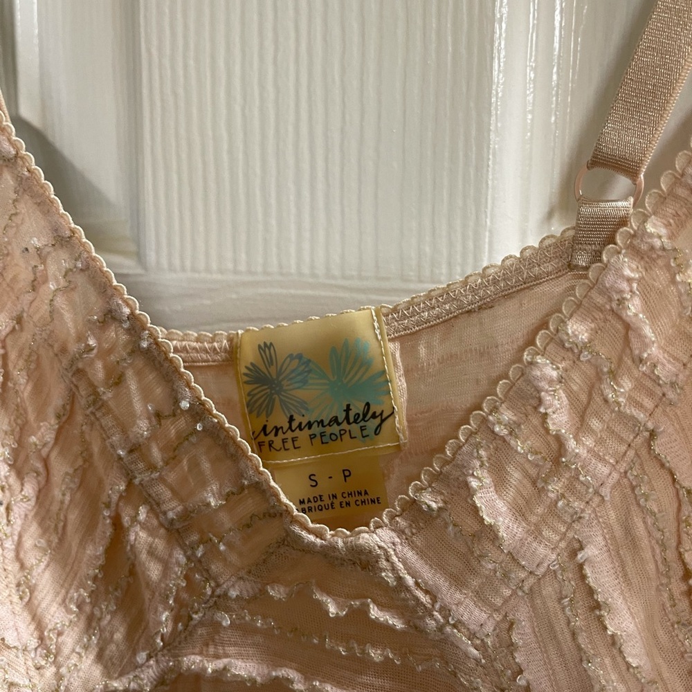 Free people long sparkle tank